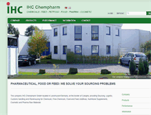 Tablet Screenshot of ihc-chempharm.com